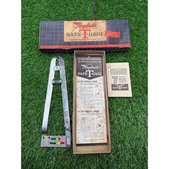 Vintage Raybestos Safe-T-Gage – Brake Lining Wear Measuring Tool - Picture 1 of 10